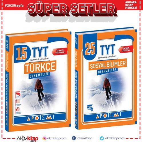 Apotemi Yayınları TYT Türkçe ve Sosyal Deneme Seti 2 Kitap