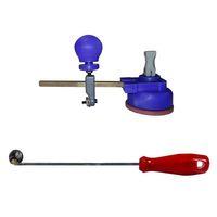 Rulmanlı Açılı Doğalgaz Isıcam Menfez Açma Seti, Cam Pergel 25 Cm + Tokmak
