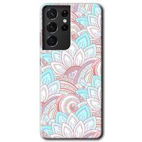 Samsung Galaxy S21 Ultra HD Baskılı Kılıf + 9D Tam Ekran Koruyucu - Çin Mandala 1
