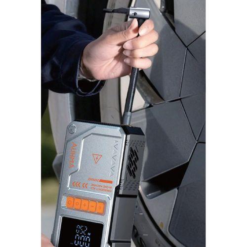 Şarjlı 10.000 Mah Akım Korumalı Taşınabilir Çanta Araç Akü Şarj Takviyeli Işıklı Hava Kompresörü Powerbankli