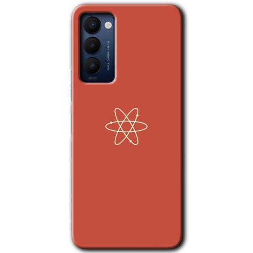 Tecno Camon 18T Kılıf HD Desen Baskılı Arka Kapak+Temperli Cam - Atom