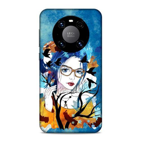 Lopard Huawei Mate 40 Pro Uyumlu Kılıf Sürreal Yüzler ♀ (27) Tasarımlı Kılıf Baskılı