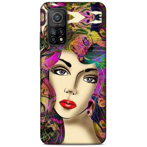 Lopard Xiaomi Mi 10T 5G Uyumlu Kılıf Sürreal Yüzler ♀ (17) Tasarım Kılıf Baskılı