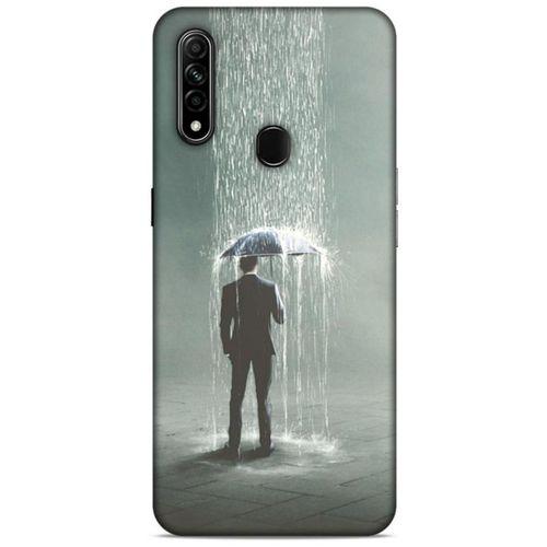 Oppo A31 Kılıf Depresyon (49) Ultra Silikon Kılıf Sarı Yeşil