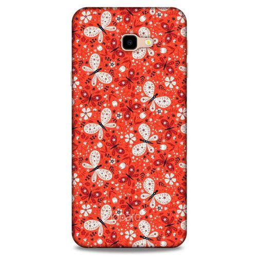 Samsung Galaxy J4 Plus Kılıf Kelebek Etkisi (6) Silikon Kılıf Mavi Yeşil