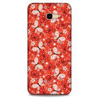 Samsung Galaxy J4 Plus Kılıf Kelebek Etkisi (6) Silikon Kılıf Mavi Yeşil