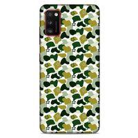 Lopard Samsung Galaxy A41 Uyumlu Kılıf Kamuflaj (98) Bumper Kılıf