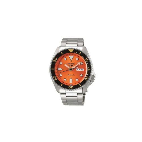 Seiko SRPD59K1 Otomatik Çelik Gri Turuncu Kadran Hardlex Cam 10 ATM 42 mm Erkek Kol Saati