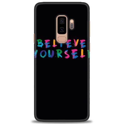 Samsung Galaxy S9 Plus Kılıf HD Baskılı Kılıf - Believe + Tam Ekran Koruyucu