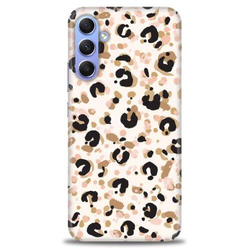 Samsung Galaxy A34 Kılıf HD Baskılı Kılıf - Leopar + Tam Ekran Koruyucu