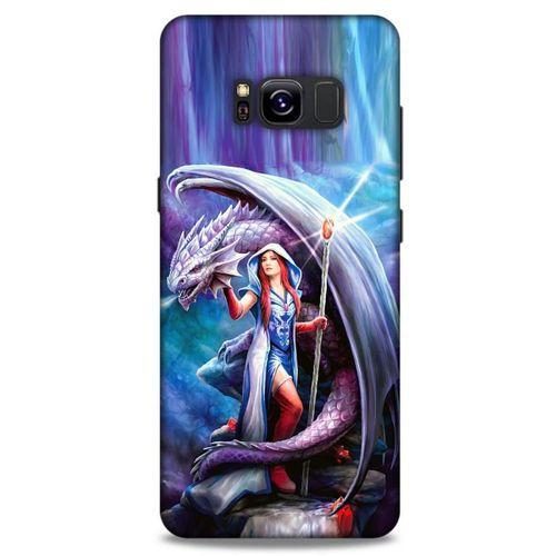 Samsung Galaxy S8 Kılıf Dragons (31) TPU Kılıf Ejderha ve Sahibe