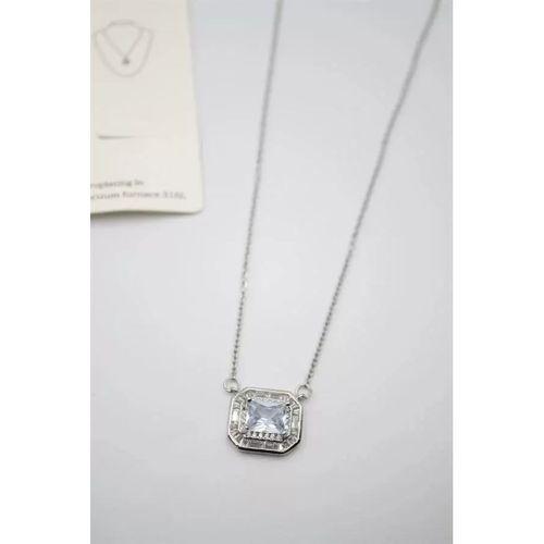 Taşlı Kolye - Gümüş