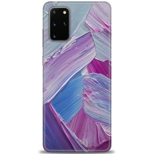 Samsung Galaxy S20 Plus Kılıf HD Baskılı Kılıf - Purple + Tam Ekran Koruyucu