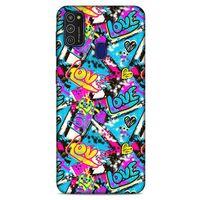 Graffitix (23) Desenli Silikon Kapak Samsung Galaxy M21 Kılıf