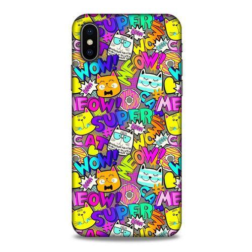 Graffitix (12) Desenli Silikon Kapak Apple iPhone XS Kılıf