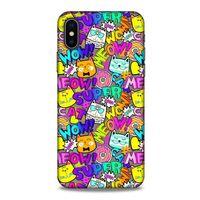 Graffitix (12) Desenli Silikon Kapak Apple iPhone XS Kılıf