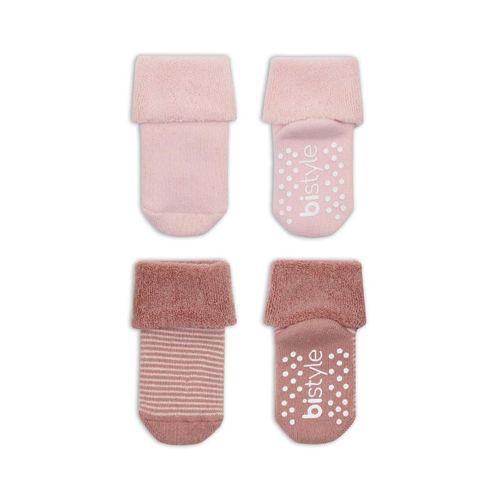 Bistyle Bistyle Çemberli Kaymaz Havlu Soket Çorap 2'Li BS10503 Pudra Pembe