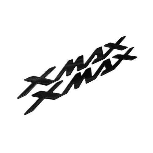 YAMAHA Yamaha Xmax 2012 - 2025 Uyumlu Sele Altı Metalik Yazı Seti Siyah