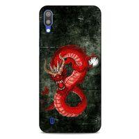 Samsung Galaxy M10 Kılıf Dragons (23) Ultra Koruma Kılıfı Tatoo Kırmızı Ejderha