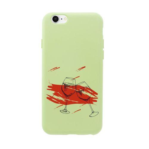 iPhone 6 Spilled Wine Premium Silikonlu Telefon Kılıfı