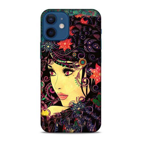 Lopard Apple iPhone 12 Mini Uyumlu Kılıf Sürreal Yüzler ♀ (41) Tank Kılıf Baskılı