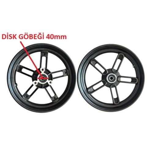 SEVGENT Ön 10 Jant Diskli Siyah Alüminyum E-Bisiklet/Fayton/Cobra Model 2