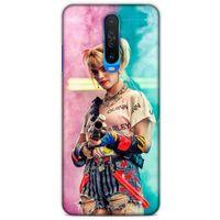 Xiaomi Redmi K30 5G Uyumlu Kılıf Harley Quinn (27) Tasarımlı Kılıf Kobalt mavisi