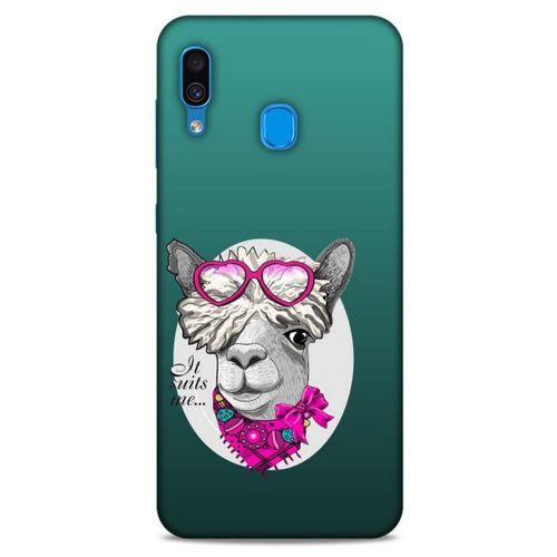 Animax Pembe Fularlı Lama Samsung Galaxy A30 Kılıf Desenli Silikon