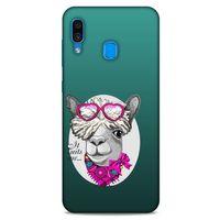 Animax Pembe Fularlı Lama Samsung Galaxy A30 Kılıf Desenli Silikon