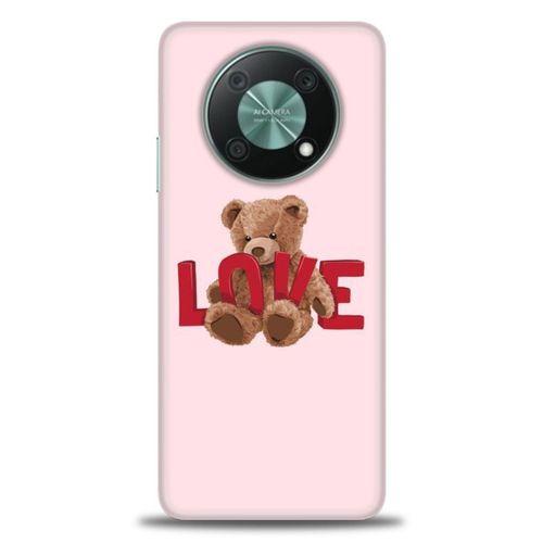 Huawei Nova Y90 Kılıf HD Baskılı Kılıf - Love Bear + Tam Ekran Koruyucu
