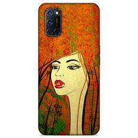 Lopard Oppo A52 Uyumlu Kılıf Sürreal Yüzler ♀ (30) Silicone Case Desenli