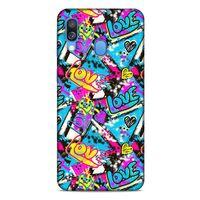 Graffitix (23) Desenli Silikon Kapak Samsung Galaxy A40 Kılıf