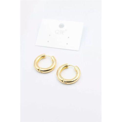 Metal Halka Küpe 2cm - Altın