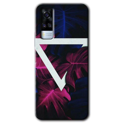 Vivo Y31 2021 Kılıf HD Desen Baskılı Arka Kapak - Mekanik Yaprak