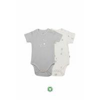 Bistyle Flying Elephant Yarım Kol 2'li Body 17116 Ekru Gri