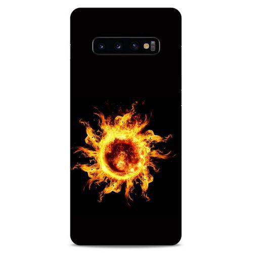 Lopard Samsung Galaxy S10 Plus Uyumlu Kılıf FireX (46) Core Armor Kılıf Ateş Delik