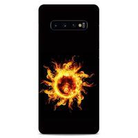 Lopard Samsung Galaxy S10 Plus Uyumlu Kılıf FireX (46) Core Armor Kılıf Ateş Delik