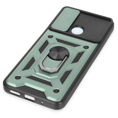 XD Xiaomi Redmi 12C Kılıf Pars Lens Yüzüklü Silikon - Yeşil
