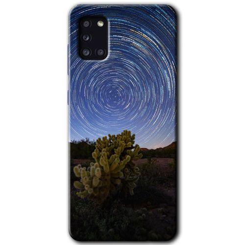 Galaxy A31 Kılıf HD Desen Baskılı Arka Kapak - Eclipse Sky + Kırılmaz Cam