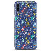 Retro (7) Desen Telefon Kılıfı Renkli Alcatel 1S Kılıf