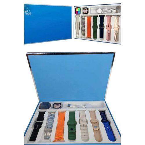 Akıllı Saat 7 Kordon Hediyeli Takvim Alarm Nabız Ölçer Bildirim Görme Sesli Görüşme