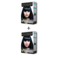 2X2 Tüp Krem Saç Boyası Seti Mavi Siyah No:1.1