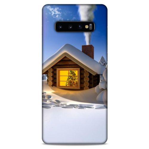 Samsung Galaxy S10 Plus Kılıf Snowix (18) Telefon Kılıfları Sarı Beyaz