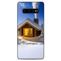 Samsung Galaxy S10 Plus Kılıf Snowix (18) Telefon Kılıfları Sarı Beyaz