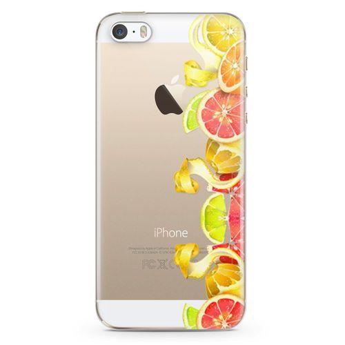 Apple iPhone 5s Kılıf Turunçgiller Arka Kapak Koruma Desenli Full Koruyucu