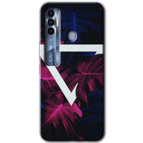 Tecno Spark 7 Pro Kılıf HD Desen Baskılı Arka Kapak - Mekanik Yaprak + Kırılmaz Cam