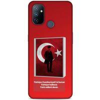 Huawei P40 Pro Kılıf Atatürk (4) Koruma Kılıfı Kırmızı