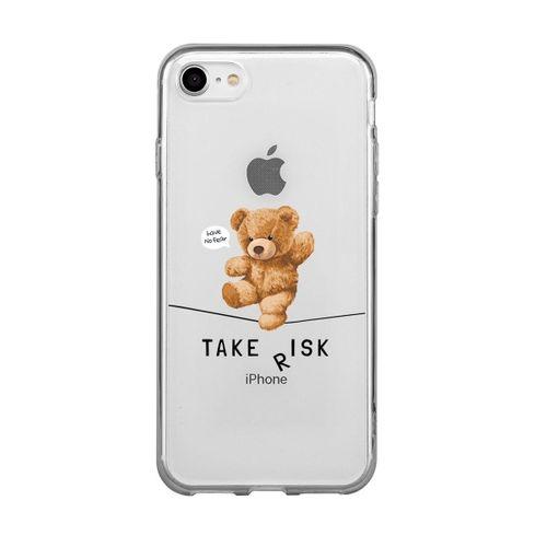 iPhone 7 Take Risk Premium Şeffaf Silikon Kılıf