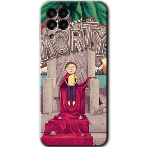 Samsung Galaxy M33 Kılıf Baskılı Kapak - Morty +Tam Kaplayan Mat Seramik
