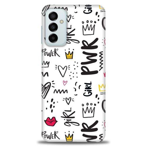 Samsung Galaxy M13 Kılıf HD Baskılı Kılıf - Power Girl + Tam Ekran Koruyucu